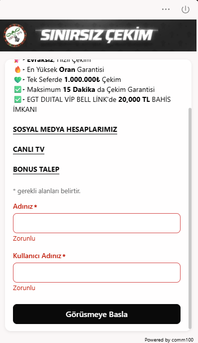canlı destek