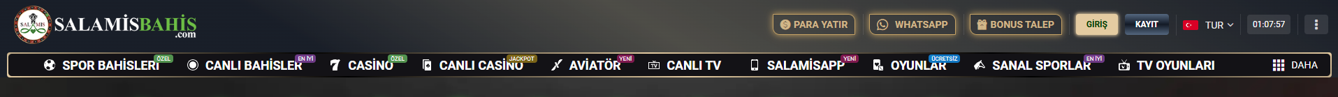 salamis oyun bölümleri